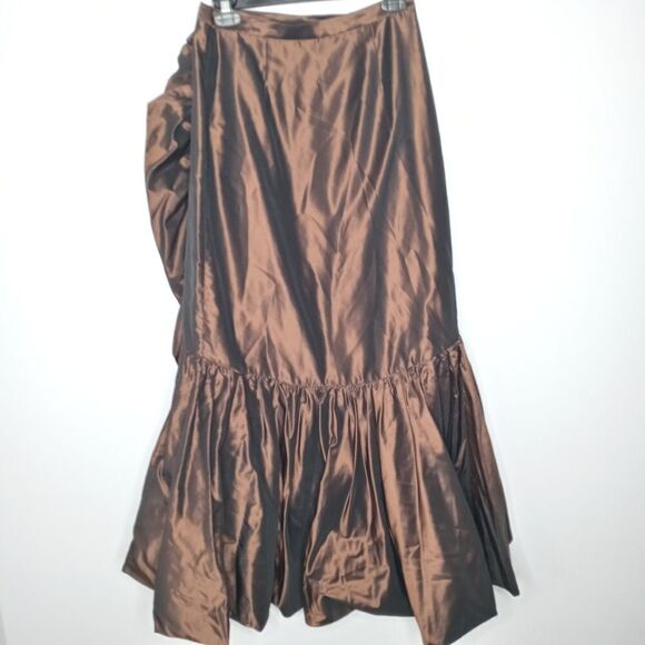 Rickie Freeman for teri jon silk skirt size 4 - Picture 5 of 7